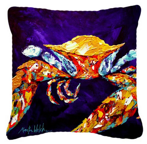 Crab The Right Stuff Canvas Fabric Decorative Pillow
