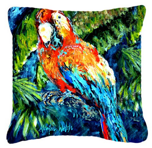 Yo Yo Mama Parrot Canvas Fabric Decorative Pillow