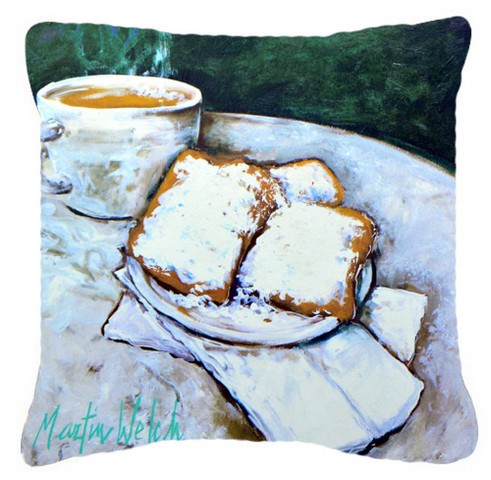 Beingets Breakfast Delight Canvas Fabric Decorative Pillow