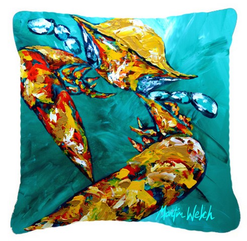 Crab Beam Of Light Canvas Fabric Decorative Pillow