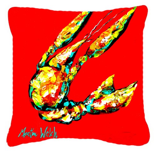 Crawfish Move Over Canvas Fabric Decorative Pillow
