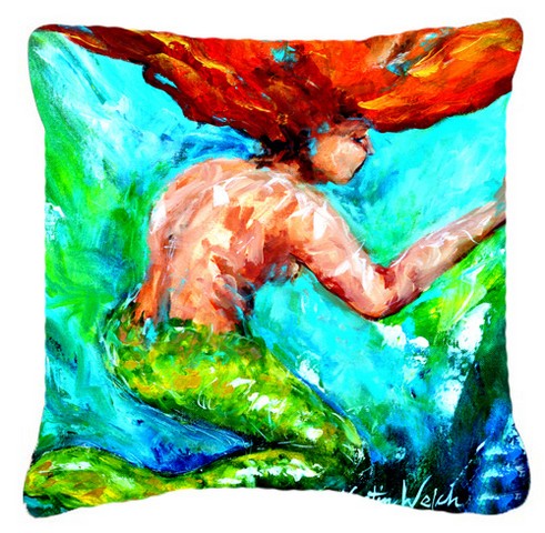 Mermaids Heaven Canvas Fabric Decorative Pillow