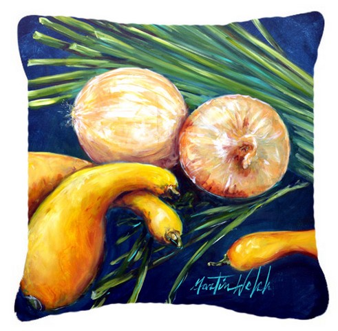 Crooked Neck Squash Canvas Fabric Decorative Pillow