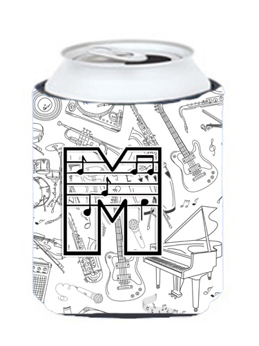 CJ2007-MCC Letter M Musical Note Letters Can & Bottle Hugger