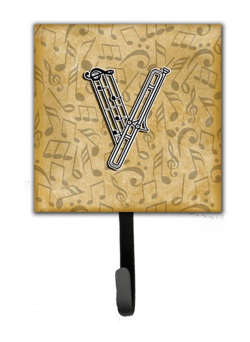 CJ2004-VSH4 Letter V Musical Instrument Alphabet Leash & Key Holder