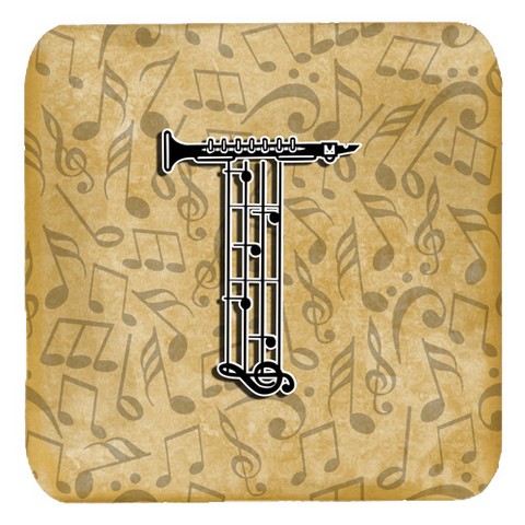 Letter T Musical Instrument Alphabet Foam Coasters- Set Of 4