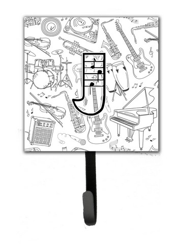 Letter J Musical Note Letters Leash & Key Holder