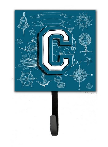 CJ2014-CSH4 Letter C Sea Doodles Initial Alphabet Leash & Key Holder