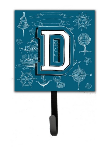 CJ2014-DSH4 Letter D Sea Doodles Initial Alphabet Leash & Key Holder