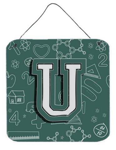 CJ2010-UDS66 Letter U Back To School Initial Wall and Door Hanging Prints