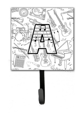 CJ2007-ASH4 Letter A Musical Note Letters Leash & Key Holder