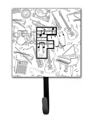 CJ2007-FSH4 Letter F Musical Note Letters Leash & Key Holder