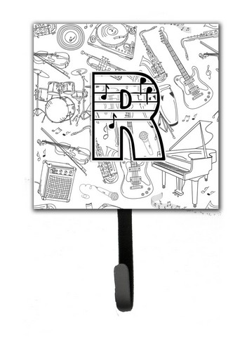 CJ2007-RSH4 Letter R Musical Note Letters Leash & Key Holder