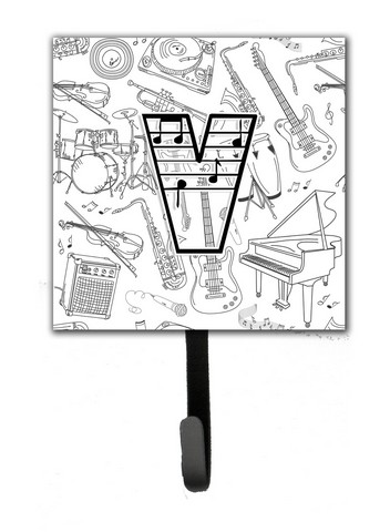 Letter V Musical Note Letters Leash & Key Holder