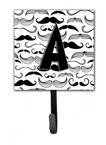 CJ2009-ASH4 Letter A Moustache Initial Leash & Key Holder