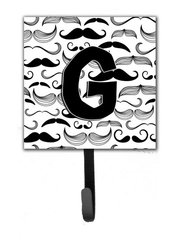 Letter G Moustache Initial Leash & Key Holder