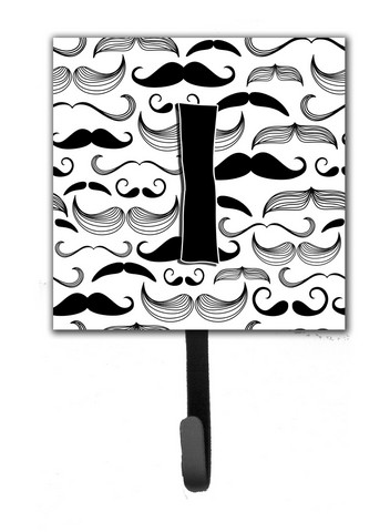 CJ2009-ISH4 Letter I Moustache Initial Leash & Key Holder