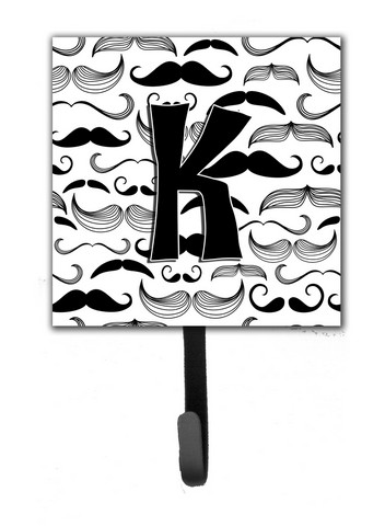 CJ2009-KSH4 Letter K Moustache Initial Leash & Key Holder