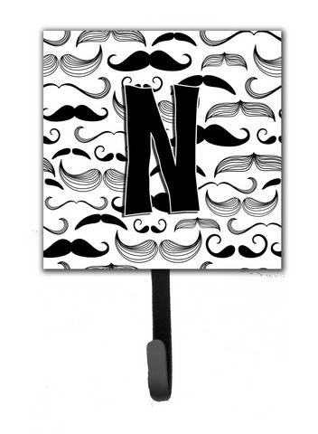 CJ2009-NSH4 Letter N Moustache Initial Leash & Key Holder