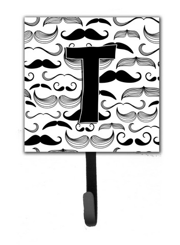 CJ2009-TSH4 Letter T Moustache Initial Leash & Key Holder