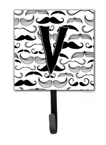 CJ2009-VSH4 Letter V Moustache Initial Leash & Key Holder