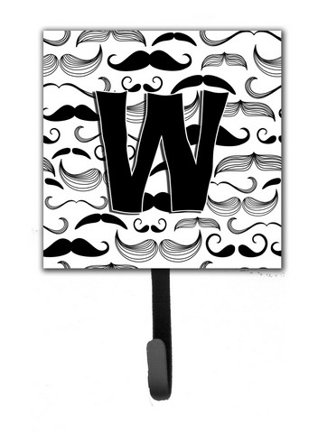 Letter W Moustache Initial Leash & Key Holder