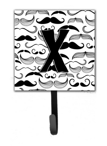 Letter X Moustache Initial Leash & Key Holder