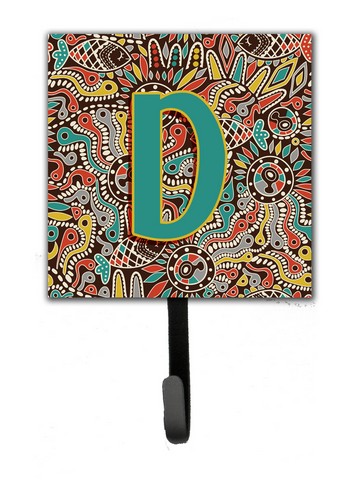 CJ2013-DSH4 Letter D Retro Tribal Alphabet Initial Leash & Key Holder