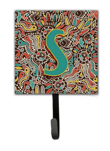 CJ2013-SSH4 Letter S Retro Tribal Alphabet Initial Leash & Key Holder