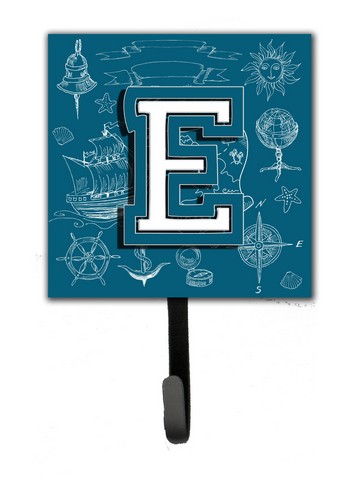 CJ2014-ESH4 Letter E Sea Doodles Initial Alphabet Leash & Key Holder