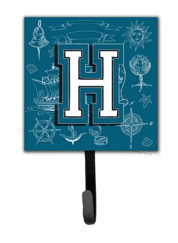 CJ2014-HSH4 Letter H Sea Doodles Initial Alphabet Leash & Key Holder