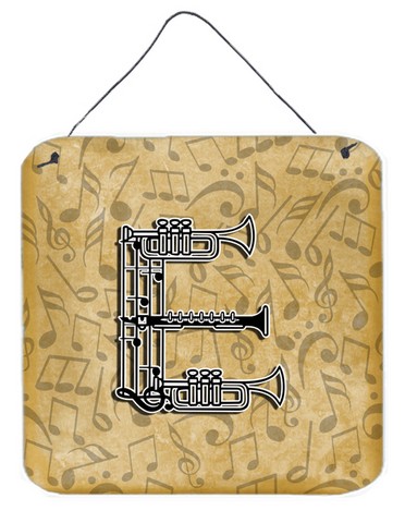 CJ2004-EDS66 Letter E Musical Instrument Alphabet Wall and Door Hanging Prints