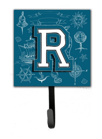 CJ2014-RSH4 Letter R Sea Doodles Initial Alphabet Leash & Key Holder