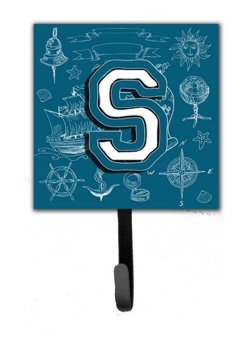 CJ2014-SSH4 Letter S Sea Doodles Initial Alphabet Leash & Key Holder