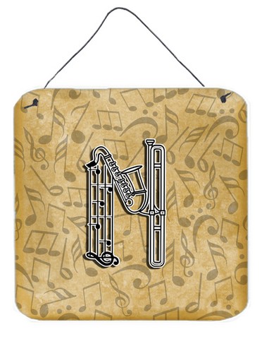 Letter N Musical Instrument Alphabet Wall and Door Hanging Prints