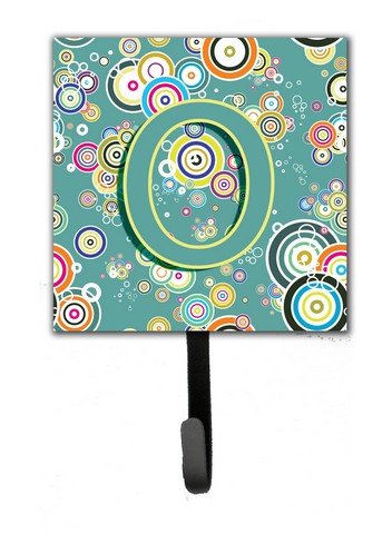 Letter O Circle Circle Teal Initial Alphabet Leash & Key Holder