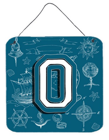 Picture of Carolines Treasures CJ2014-ODS66 Letter O Sea Doodles Initial Alphabet Wall and Door Hanging Prints