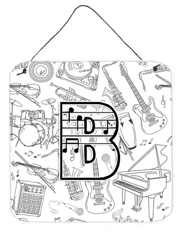 CJ2007-BDS66 Letter B Musical Note Letters Wall and Door Hanging Prints