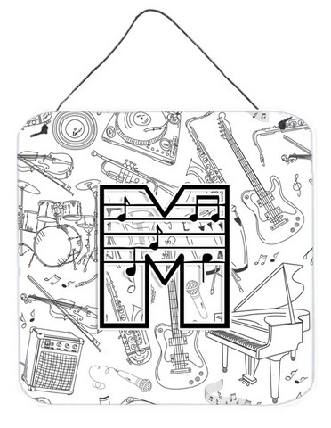 Picture of Carolines Treasures CJ2007-MDS66 Letter M Musical Note Letters Wall and Door Hanging Prints