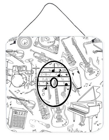 CJ2007-ODS66 Letter O Musical Note Letters Wall and Door Hanging Prints
