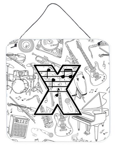 CJ2007-XDS66 Letter X Musical Note Letters Wall and Door Hanging Prints