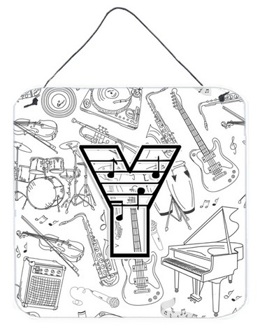 CJ2007-YDS66 Letter Y Musical Note Letters Wall and Door Hanging Prints
