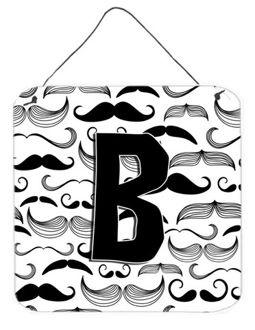 CJ2009-BDS66 Letter B Moustache Initial Wall and Door Hanging Prints