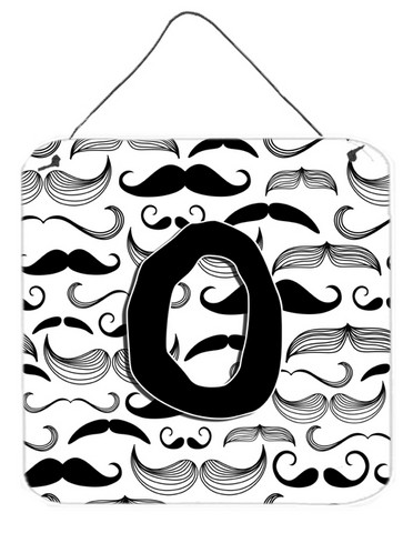 Letter O Moustache Initial Wall and Door Hanging Prints