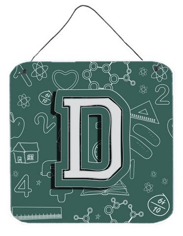 Letter D Back To School Initial Wall and Door Hanging Prints