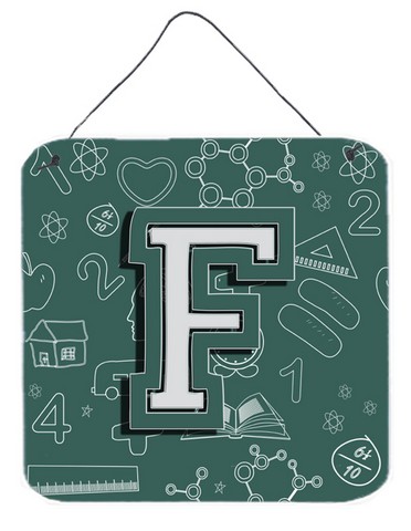 CJ2010-FDS66 Letter F Back To School Initial Wall and Door Hanging Prints
