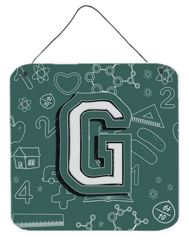 CJ2010-GDS66 Letter G Back To School Initial Wall and Door Hanging Prints