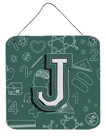 Letter J Back To School Initial Wall and Door Hanging Prints