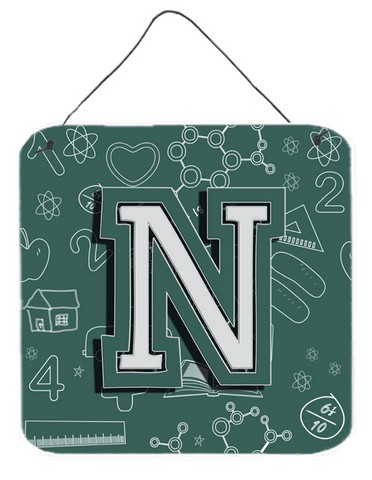 CJ2010-NDS66 Letter N Back To School Initial Wall and Door Hanging Prints
