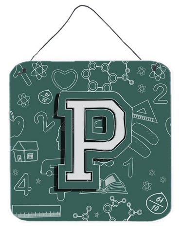 CJ2010-PDS66 Letter P Back To School Initial Wall and Door Hanging Prints